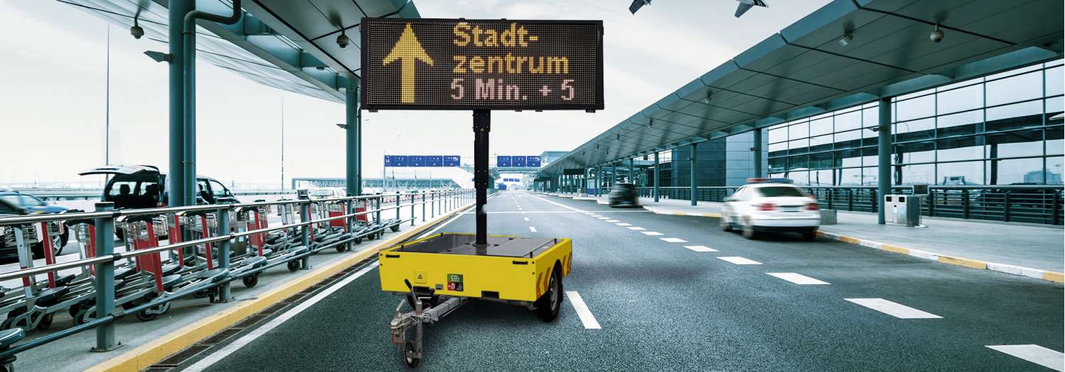 Travi 750 im Einsatz vor dem Terminal